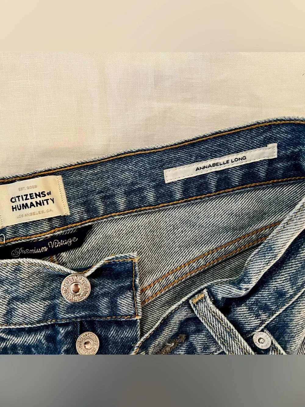 Citizens of Humanity Annabelle Long Denim Shorts, size 23
